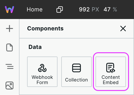 Content Embed Component