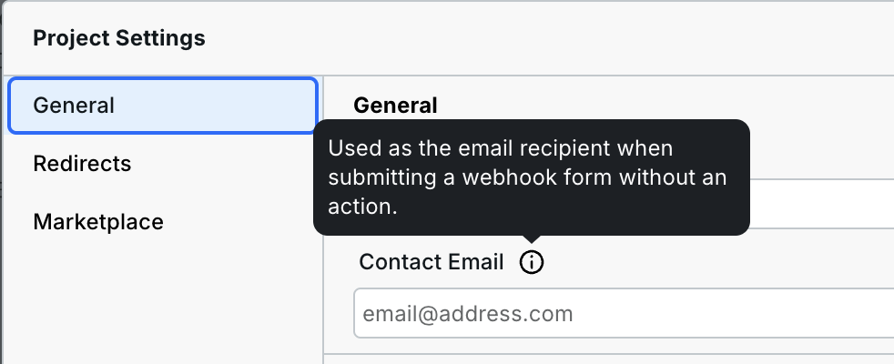 Field to customize the recipient of the form submissions