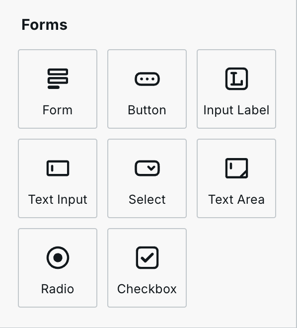 webstudio form components
