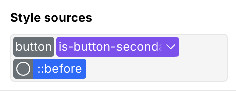 Styling a ::before pseudo-element