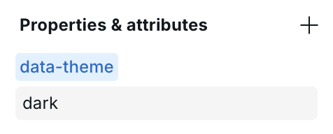 Settings panel showing Class, ID, and data attribute fields